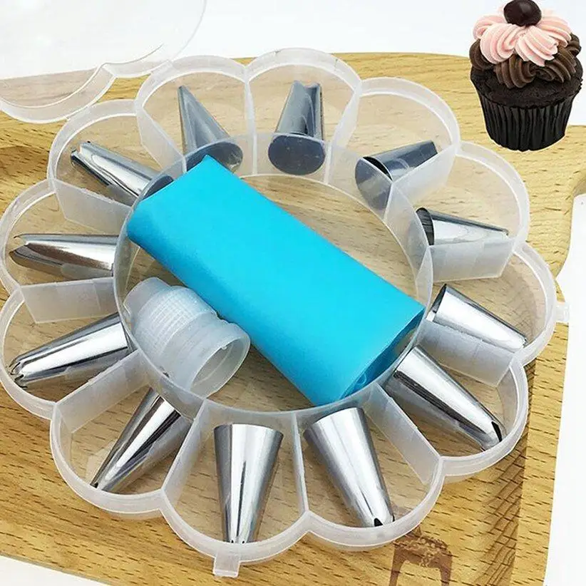 

14 шт., кухонные насадки для украшения тортов