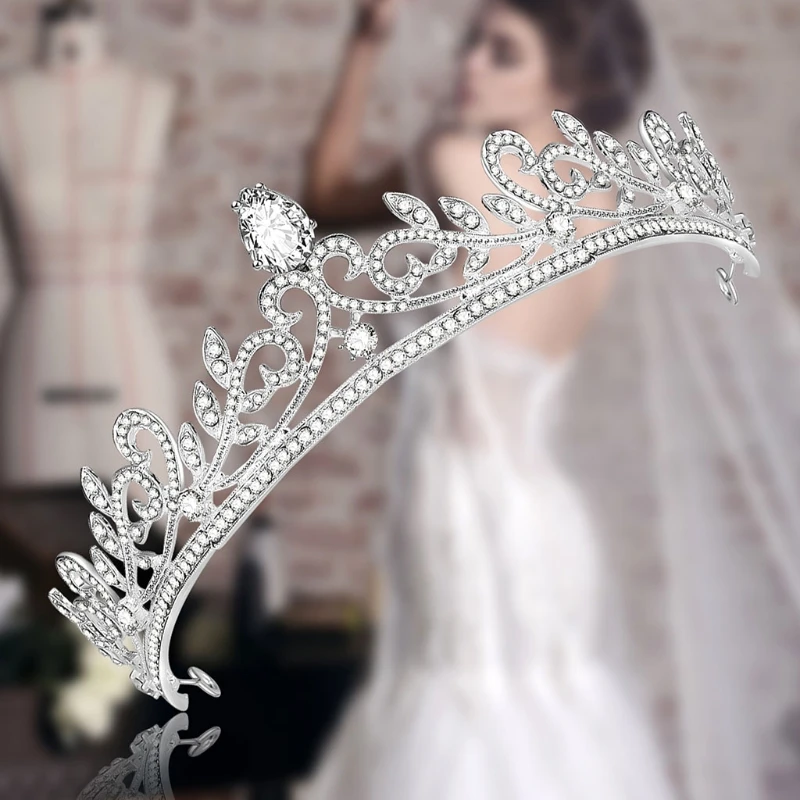

Bride Crown For Wedding Headband Hair Jewelry Tiara Luxury Princess Bridal Queen
