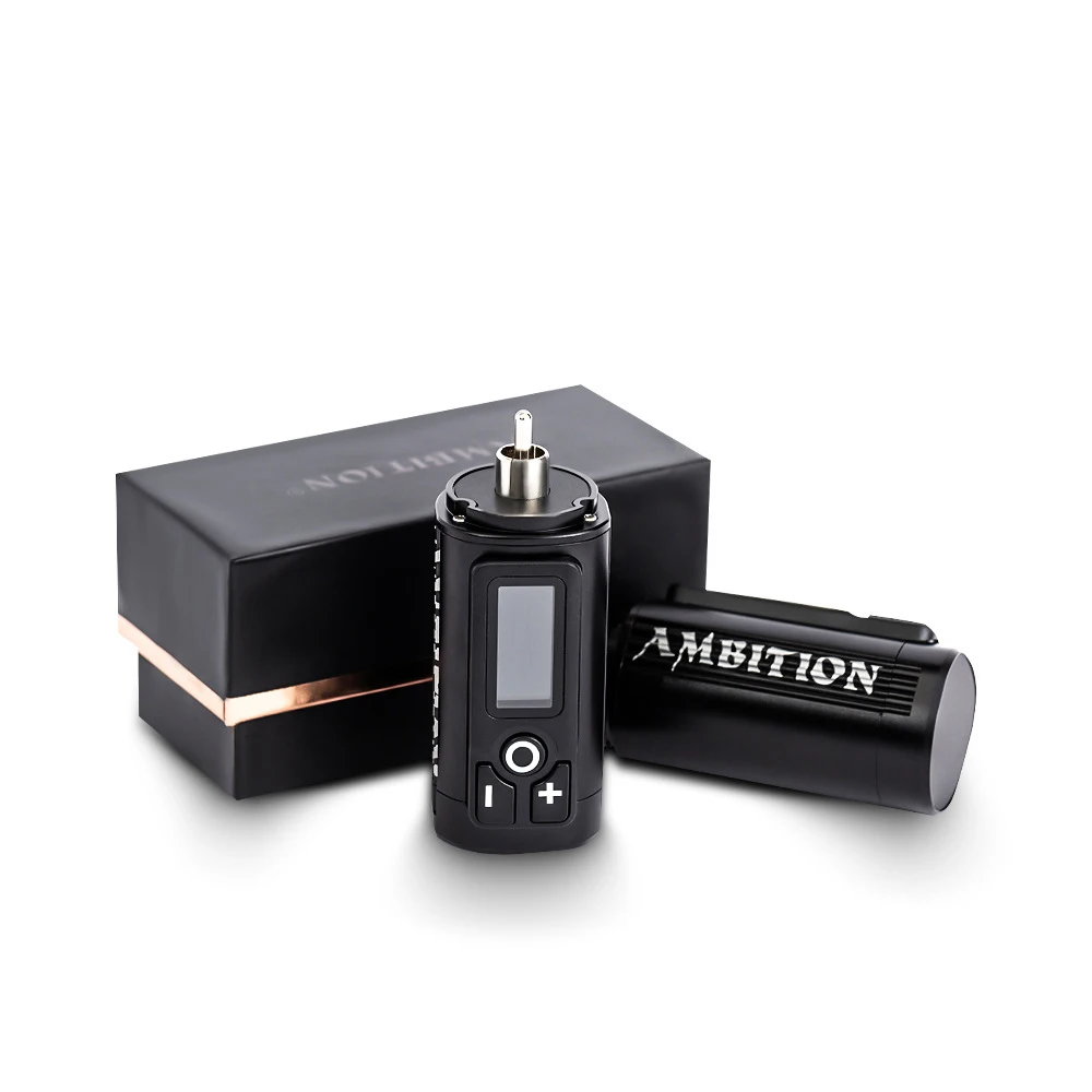 5-12 Volt Ambition G4 Portable Wireless Tattoo Pen Battery Power Supply RCA Interface 1950mAh For Rotary Machine Fast Chargering