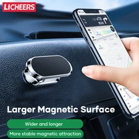 licheers magnetic car phone holder stand strong magnet car mount mobile cell phone support for iphone 12 huawei xiaomi samsung