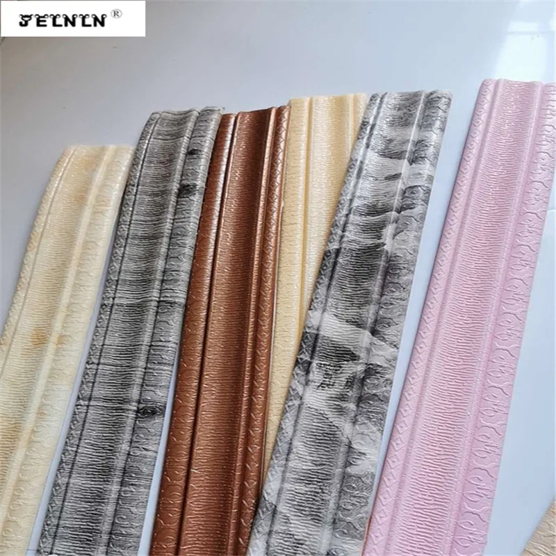 230 см Анти-столкновения фон стены линия талии плинтуса линии стикер 3d пены края