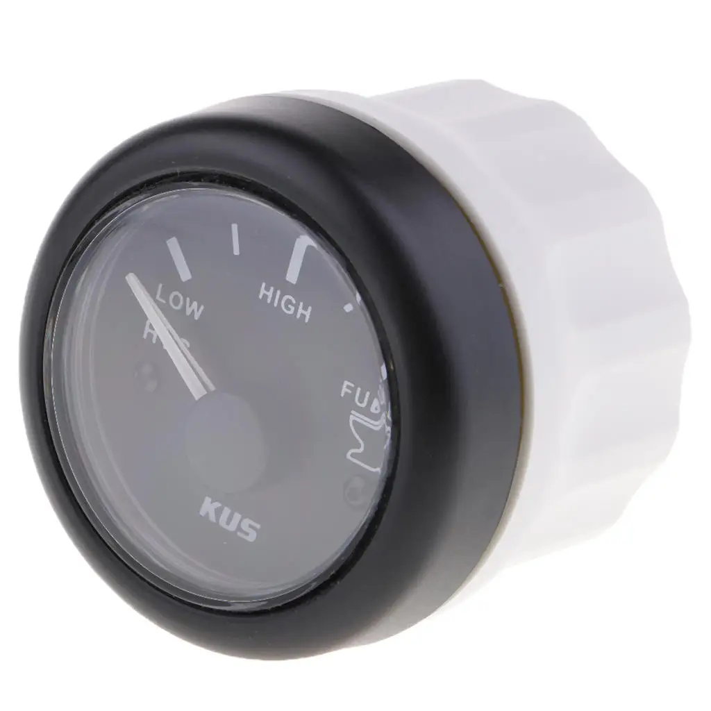 

MagiDeal Black 52mm Waste Tank Gauge 240-33 OHMS 12/24V For Marine Boats