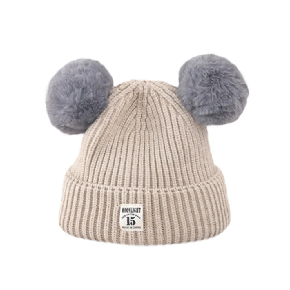 ARLONEET/детские зимние шапки детская вязаная шапка двойная шерстяная крючком для