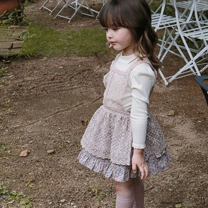 

2022 Spring Sweet Baby Kids Girls Printing Skirt 3-8Yrs Autumn Cute Baby Kids Girls Cake Skirt Children's Clothes Dress