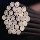 3 размера, Новые Латунные мозаичные заклепки, детали для ножей сделай сам, хвостовик 120 мм, стальная труба для ногтей 6 мм, винт для ручки ножа сделай сам в цветочек