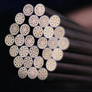 3 размера, Новые Латунные мозаичные заклепки, детали для ножей сделай сам, хвостовик 120 мм, стальная труба для ногтей 6 мм, винт для ручки ножа сделай сам в цветочек