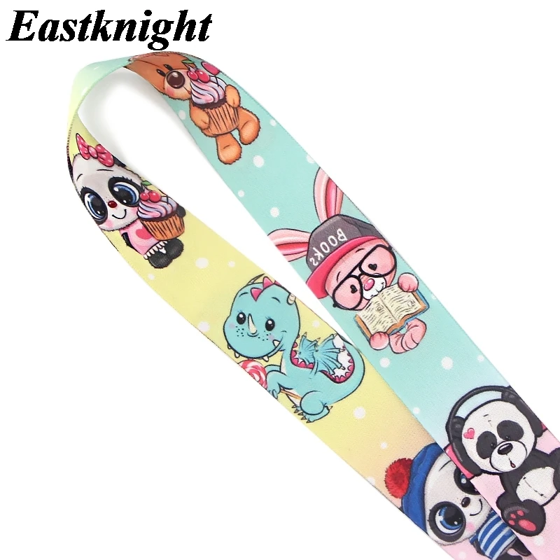 

K1561 Wholesale 20pcs/lot Animal World Lanyards Neck Strap Mobile Phone Keys ID Card Holder Lanyard For Keys DIY Hanging Rope