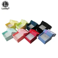 wholesale 200pcslot fashion jewelry box multi colors rings box jewelry gift packaging earrings holder case 443cm