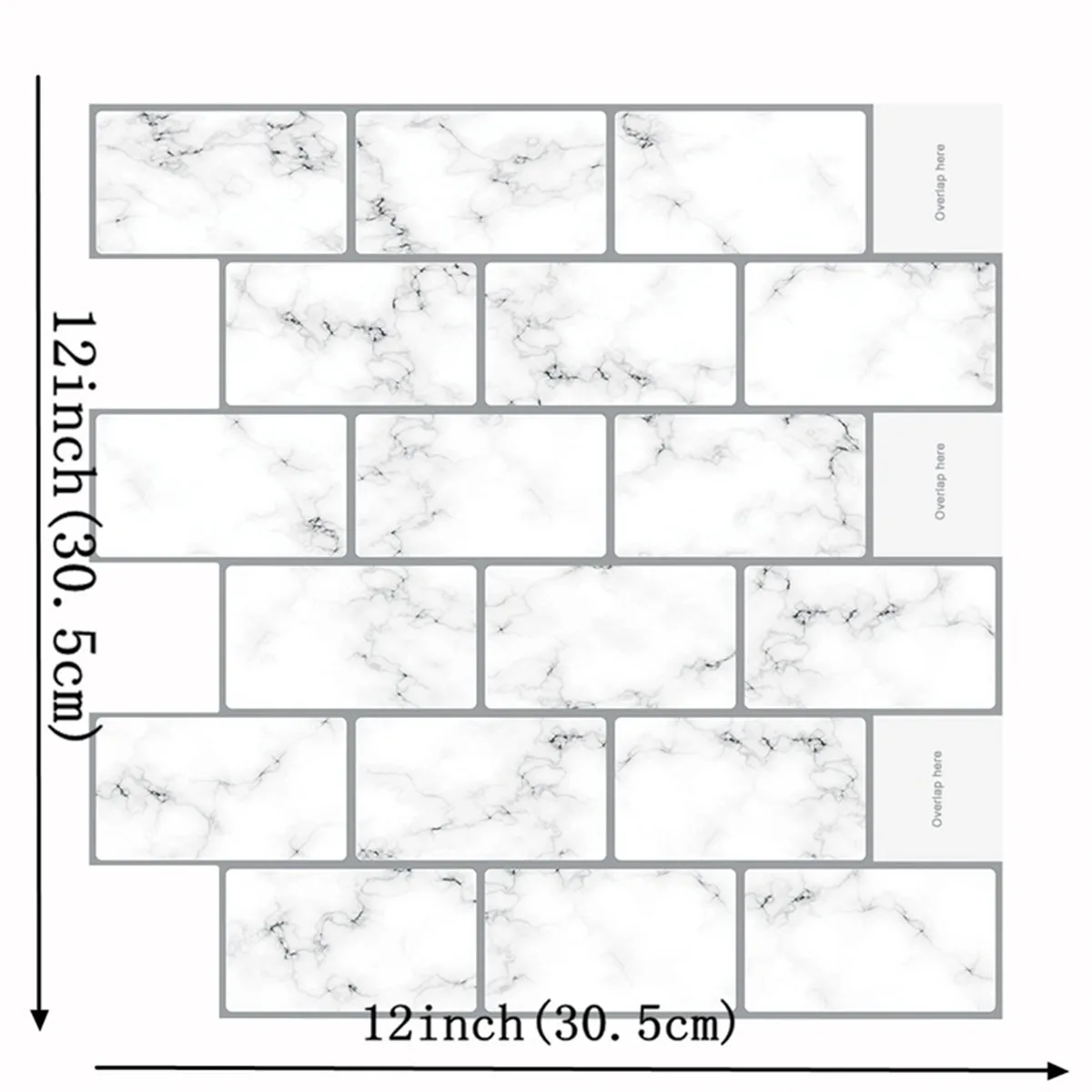 

10Pcs 3D Marble Wallpaper DIY Self-Adhesive Marble Sticker Waterproof Wall Paper 3D Wallpaper Brick Home Decor Kid Room