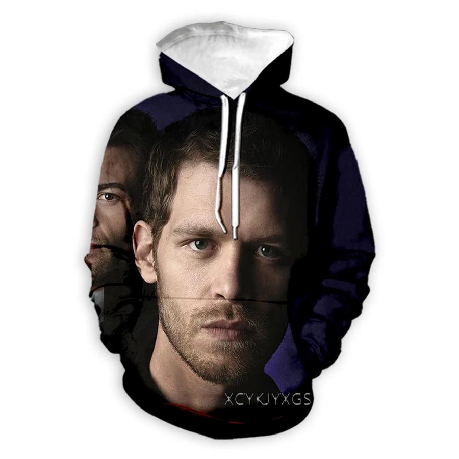 Новинка мужские/женские толстовки с 3D принтом Elijah Mikaelson Модный свитшот длинным
