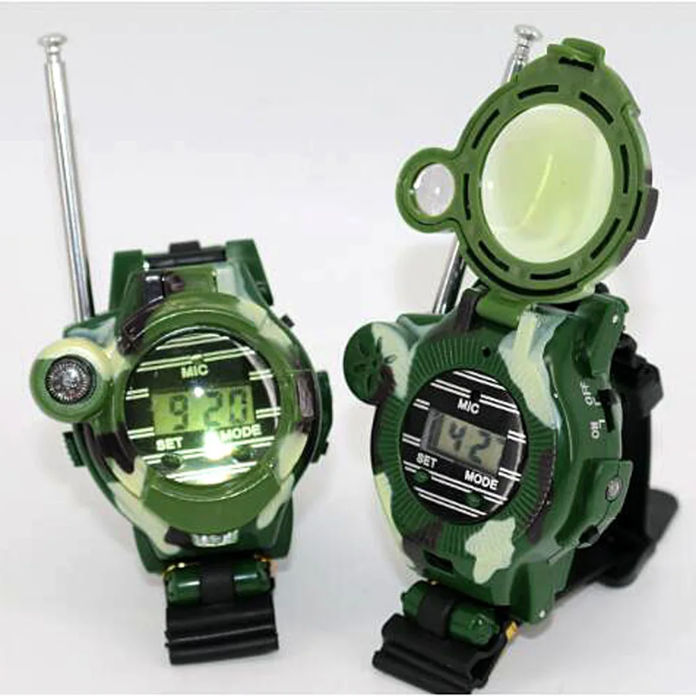 

Многофункциональные детские наручные часы Walkie Talkies 7 в 1, 2 шт./компл., игрушки для телефона, компас, лупа, наручные часы, игрушки, подарок