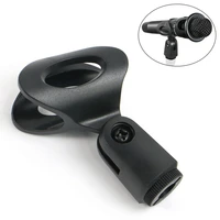 flexible microphone mic u shaped clamp clip stand accessories 38 screw plastic clamp clip holders mount black