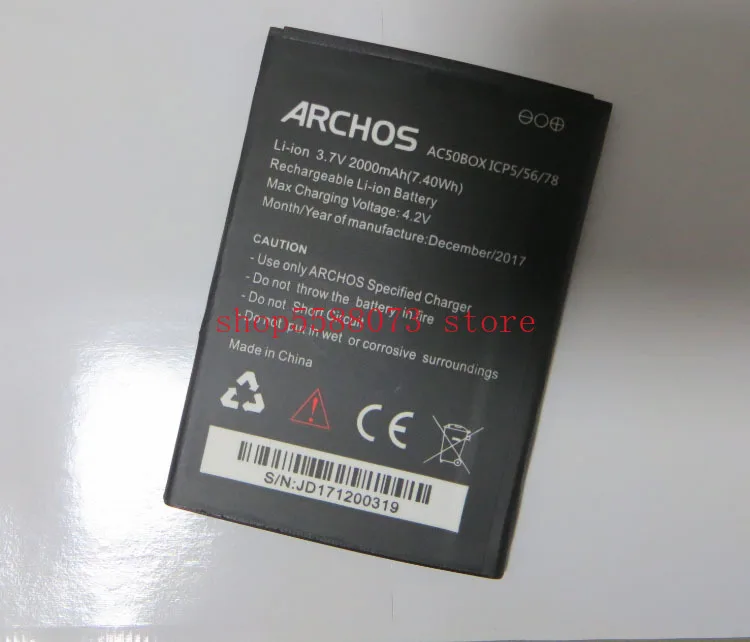 

2000mAh 3.7V Battery For ARCHOS AC50BOX Mobile Phone Batterie Bateria Replace Parts