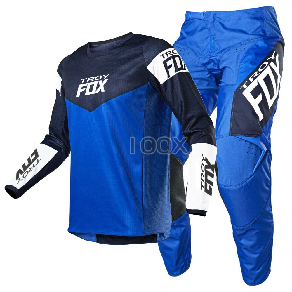 2021 Troy Fox MX ATV 180 Revn Jersey Pants Motocross Motorcycle Kits Mountain Bicycle Racing Suit