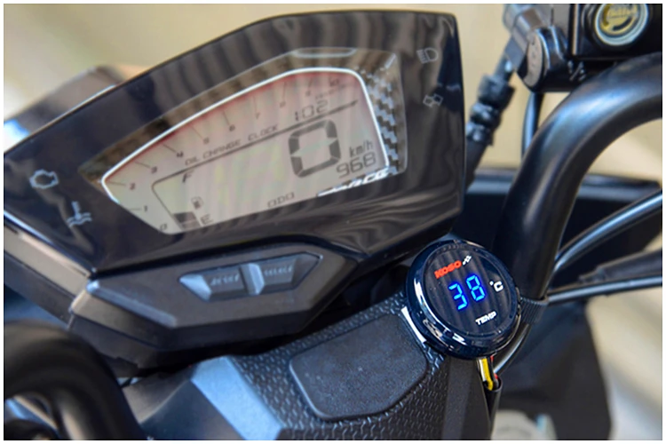 Мотоцикл датчик температуры для XMAX250 300 NMAX CB500X Cb650F YBR125 круглый KOSO мотоцикл термометр адаптер питбайк