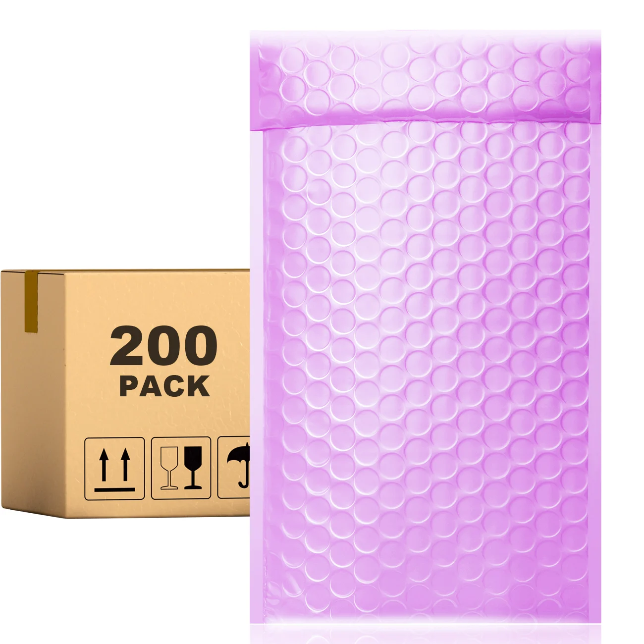 

Конверты PACKAPRO с пузырьковой пленкой, 7x10, фиолетовые, 200 шт., для упаковки, отправки, доставки