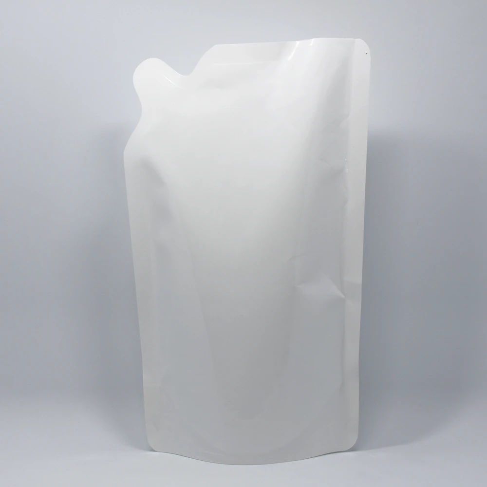 

DHL 15*24cm 600ml 250Pcs/ Lot Laundry Detergent Hand Washing White Plastic Doypack Pouch Shampoo Liquid Storage Poly Pack Bag