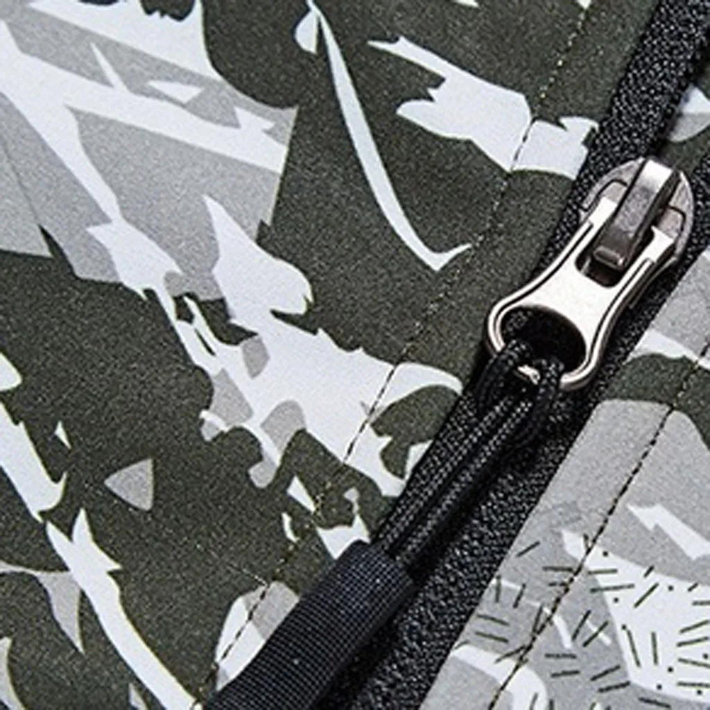 Winter Camouflage Jackets Couple Casual Autumn Long Sleeve Hooded Zipper Fleece Outdoor And Coats Sportswear | Мужская одежда