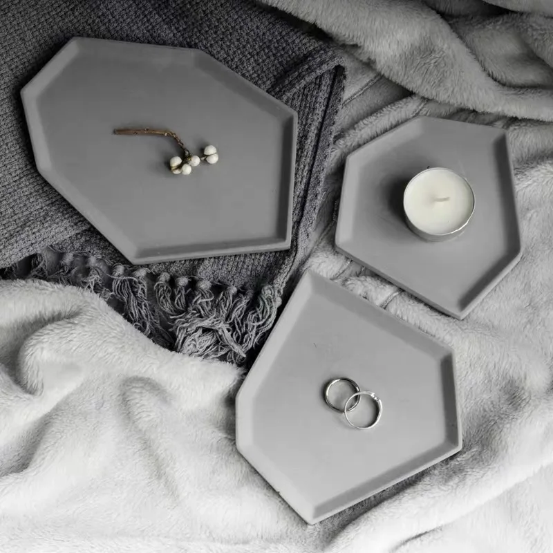 Бетонный лоток силиконовые формы в виде геометрических фигур дизайн подходит