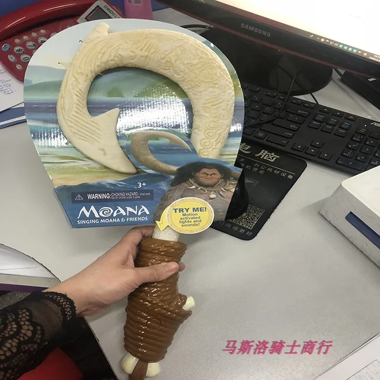 Мауи крюк детский вокальный блестящая пластиковая игрушка Моана Косплей оружие