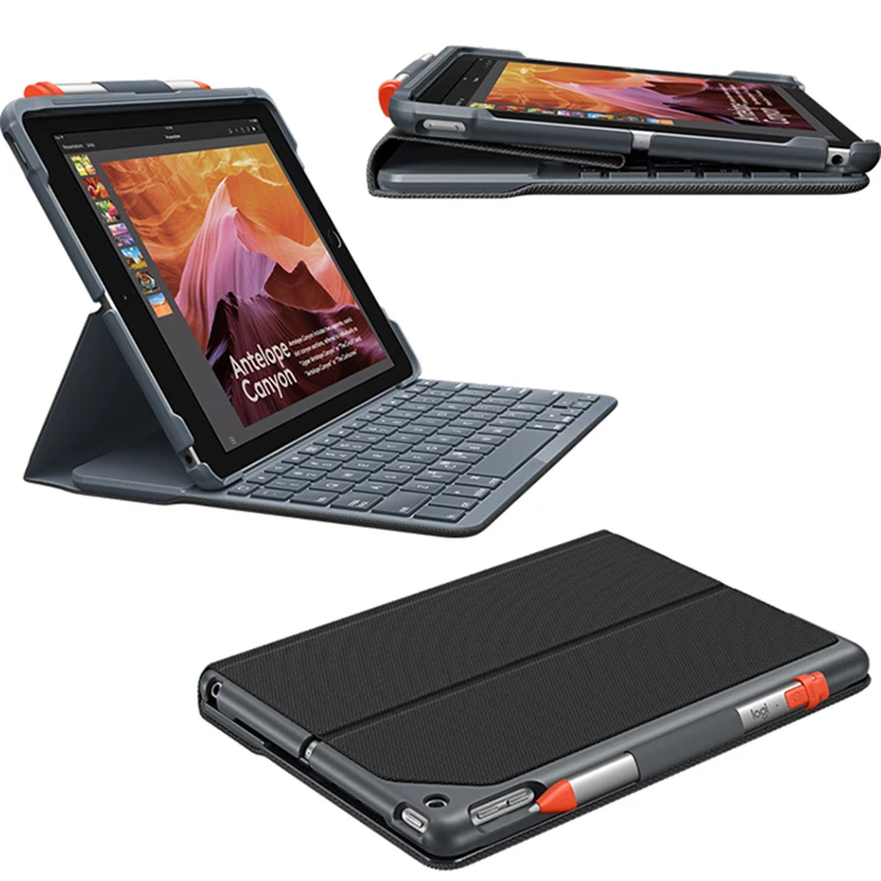 Logitech SLIM FOLIO Case with Intergrated Bluetooth Keyboard for iPad 5th and 6th Generation Brand New Original ik1053 | Компьютеры и