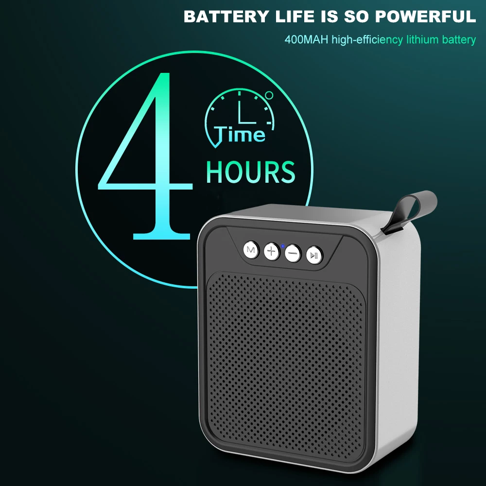 Портативная Bluetooth колонка Мини Беспроводная Громкая звуковая система сабвуфер