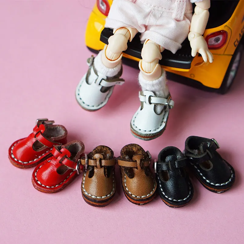 

M0015 детская игрушка ручной работы 1/12 ob11 кукла blyth BJD/SD кукла аксессуары ГК красочная кожаная обувь ручной работы 1 пара