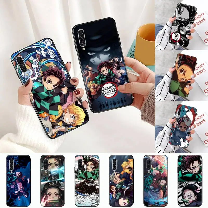 

Cute Japan Demon Slayer Phone Case For Samsung A S M Note 9 10 20 fe 21 71 30 ultra plus 5g 11 31 51 s