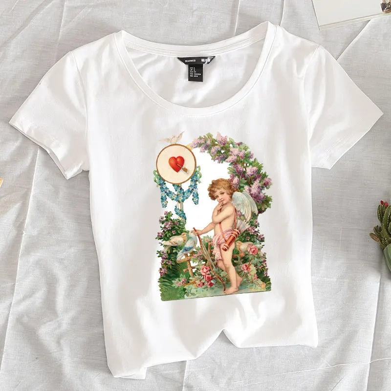 Angel hot-stamped cloth patch with Chaozhou brand Class A over-pollen printing patchs applications Clothing | Аксессуары для