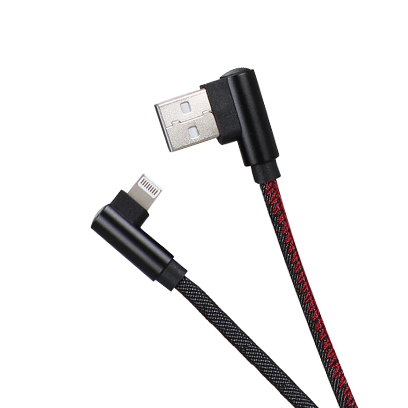 black VLAMPO 1 м 2 м 90 градусов зарядный кабель зарядное устройство Micro usb type-C Быстрая зарядка для samsung Galaxy HUAWEI XIAOMI type-c кабель для передачи данных - Цвет: black
