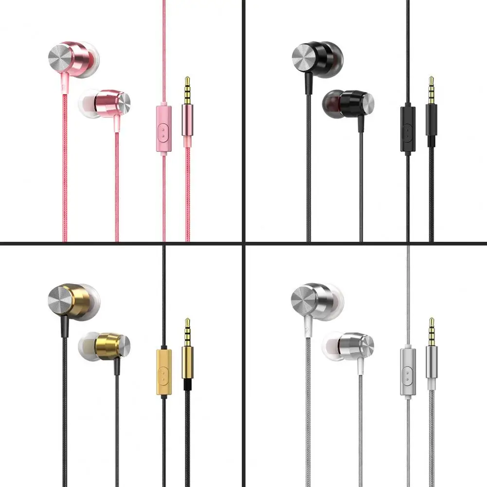 

Universal 3.5mm TPE Wired In-ear Earphone Heavy Bass Earbuds with Microphone