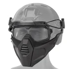 Комплект тактических очков для пейнтбола страйкбола, Боевая полумаска для страйкбола, военные защитные маски для лица