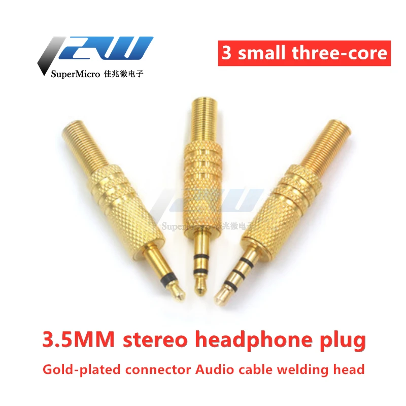 Стереонаушники 1/8 дюйма 2 шт./лот 3 5 мм аудиоразъем сделай сам для ноутбуков