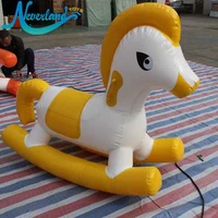 custom swimming baby pool float inflatable hop pop horse