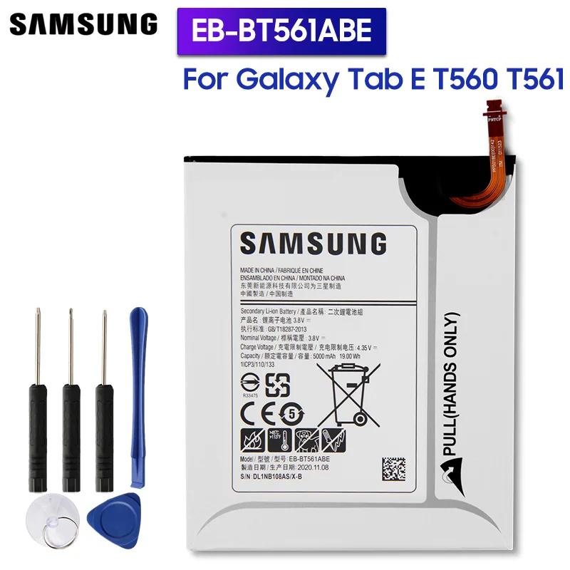 Samsung оригинальный запасной EB BT561ABE батареи для GALAXY Tab E SM T560 T561 BT561ABA 5000