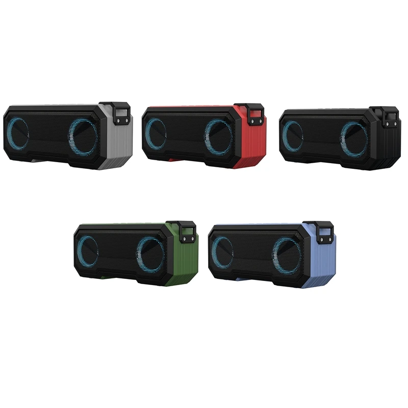 

RISE-X8 Bluetooth-динамик, беспроводной водонепроницаемый динамик, 3D стерео, объемная музыка, поддержка USB, AUX, TF-карты, сабвуфер
