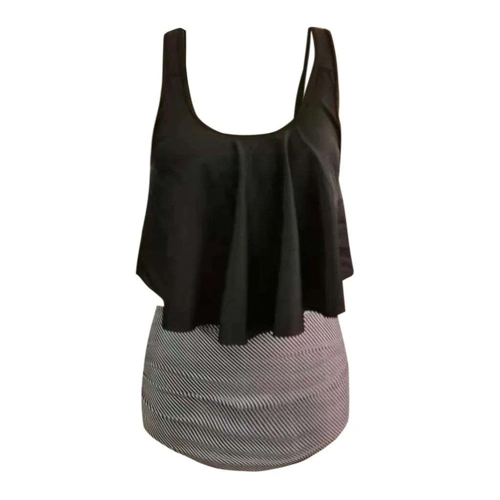 Слинг пикантные Bikine Купальник для женщин из двух частей плюс размер с низким