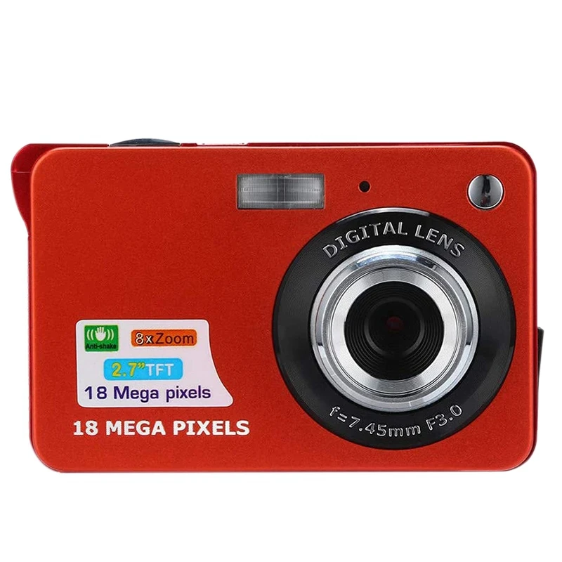 

NEW-2.7 Inch LCD Rechargeable 16MP Digital Camera Portable Digital for Photography Kids Travel Camping Gifts