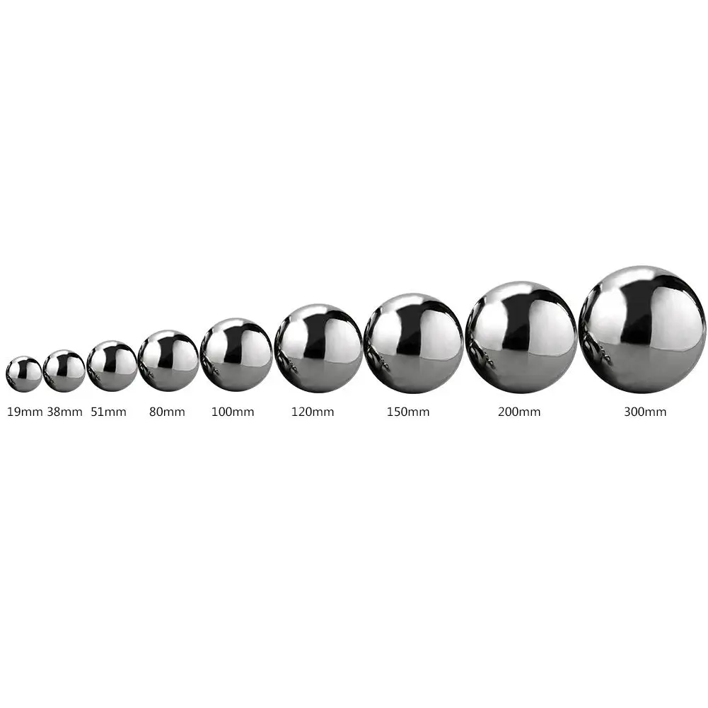 12cm 304 Stainless Steel Ball High Gloss Sphere Mirror Hollow Ball for Home Garden Decoration Supplies Ornament images - 6