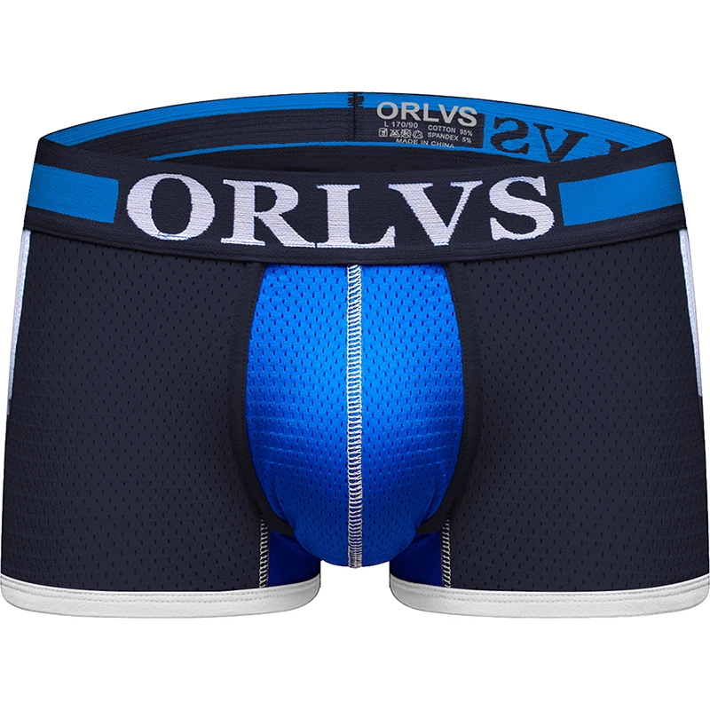 

ORLVS Boxers Sun Sport Male's Underwear Non Side Seam 4.5cm Wide Belt Fine Velvet Antiskid Convex Belt Soft Short Fit Underpants