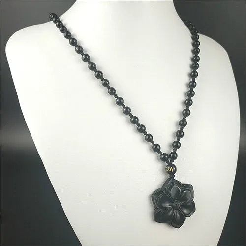 Сертифицированное китайское ожерелье с шестигранным цветком из натурального
