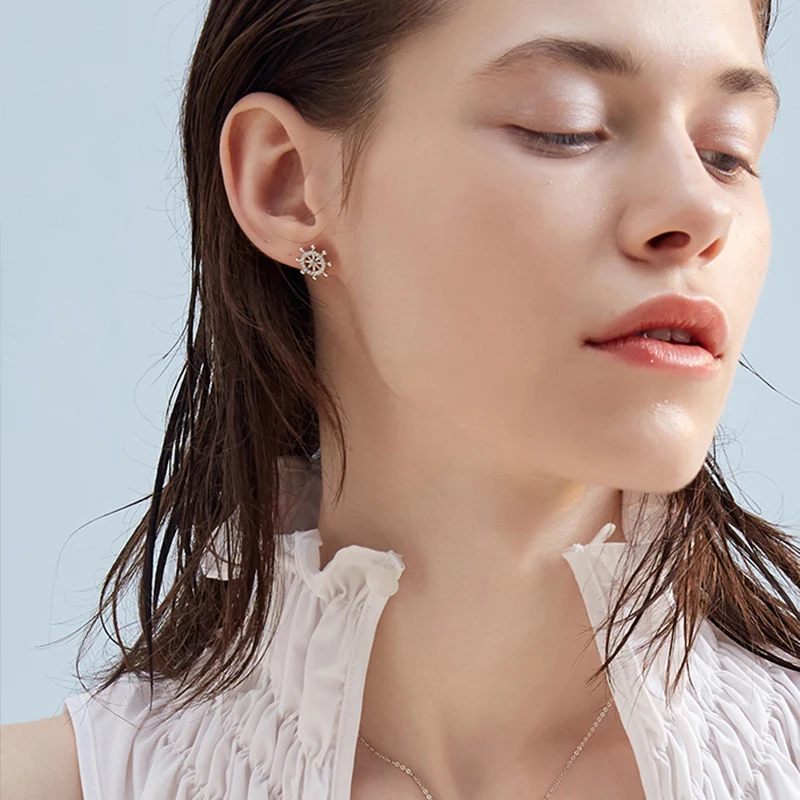 Модная Серьга для женщин 2019 маленькие серьги из стерлингового серебра 925 пробы с