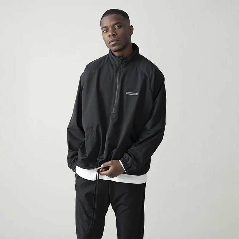 

Ветровка унисекс, тонкая Светоотражающая уличная одежда с надписью, свободная куртка оверсайз в стиле хип-хоп на молнии, для мужчин и женщин