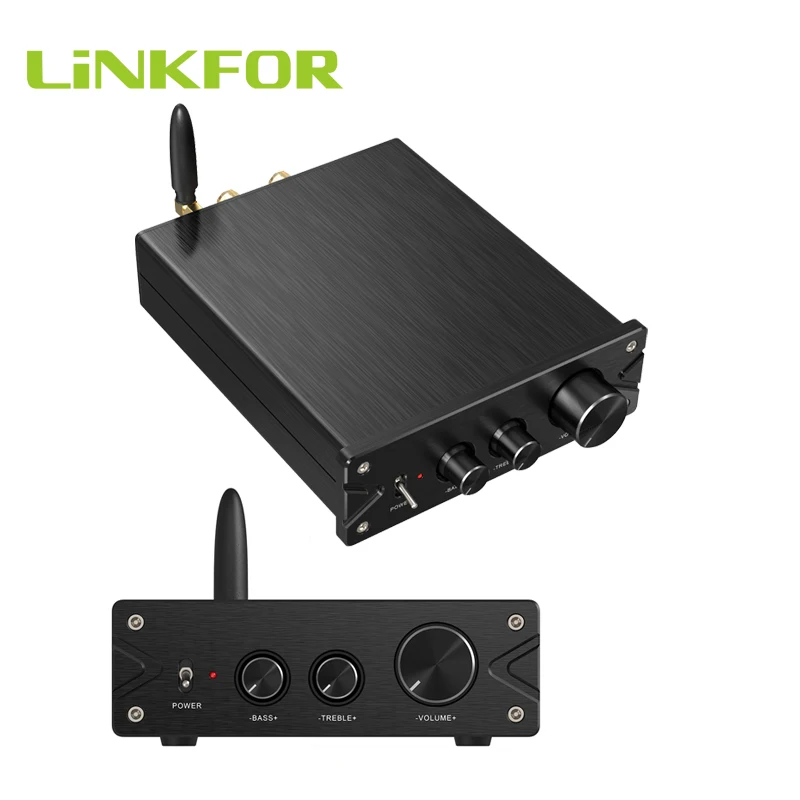 LiNKFOR 100W + усилитель звука Hi-Fi Класс D встроенный Bluetooth-совместимый 5 0 с басами и