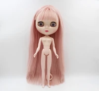 free shipping colorful rbl 899j diy nude blyth doll birthday gift for girl 4color big eye doll with beautiful hair cute toy