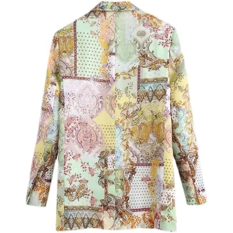 

GVUW Female Oversize Jacket Autumn 2021 Women Tube Thousand Bird Lattice Long Sleeve Suit Coat Bimba Y Coats KB7142