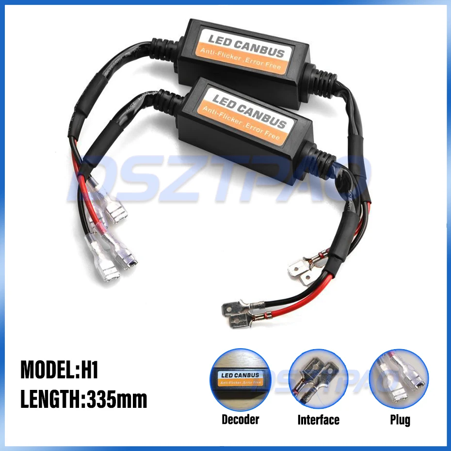 2 шт. H4 H7 H8 H11 9005 HB3 9006 HB4 светодиодный лампы декодер резистор 50w Canbus Ошибка
