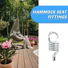 Подвесное кресло-гамак для веранды, сверхпрочные качели из нержавеющей стали, двойные поворотные крючки, грузоподшипник 650 кг