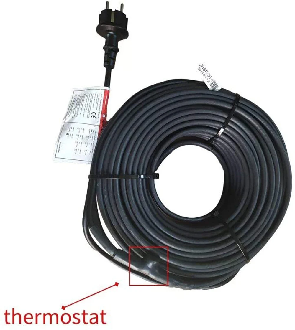 Саморегулирующийся нагревательный кабель с термостатом 16 4 Вт/м 230 В для