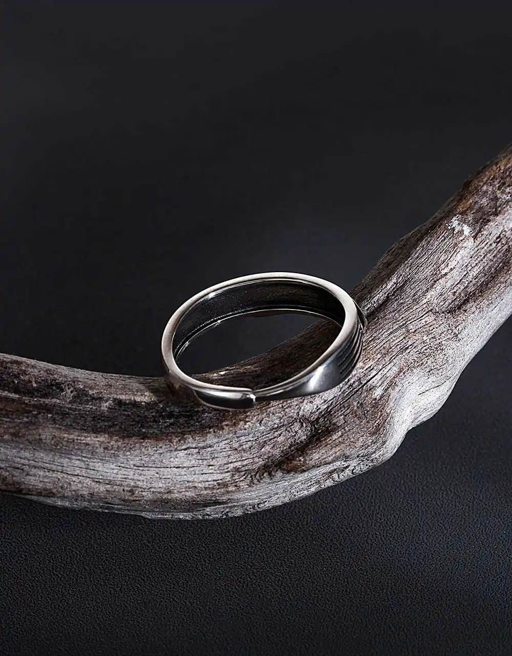 

New 925 Sterling Silver for Women Ring Simple Multi-layer Irregular Shape Women's Ring Couple Adjustable Size Ring Thai Silver